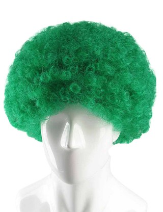 Flag-001 Color Afro Wig~Green